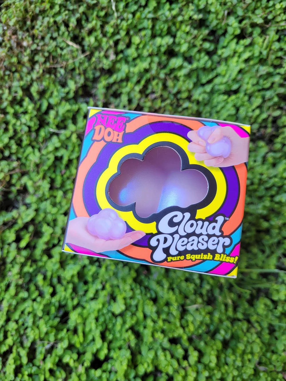 Nee Doh Cloud Pleaser Squish Toy - Purple and Pink